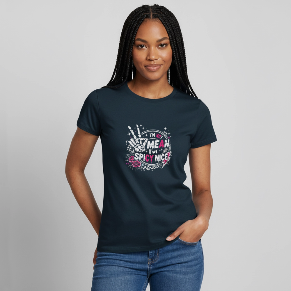I am not mean - Women's T-Shirt - navy