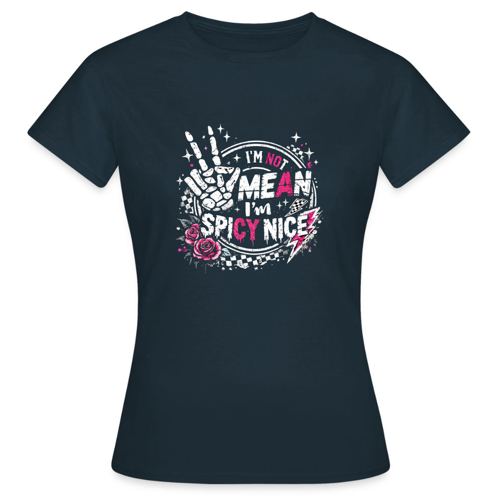 I am not mean - Women's T-Shirt - navy