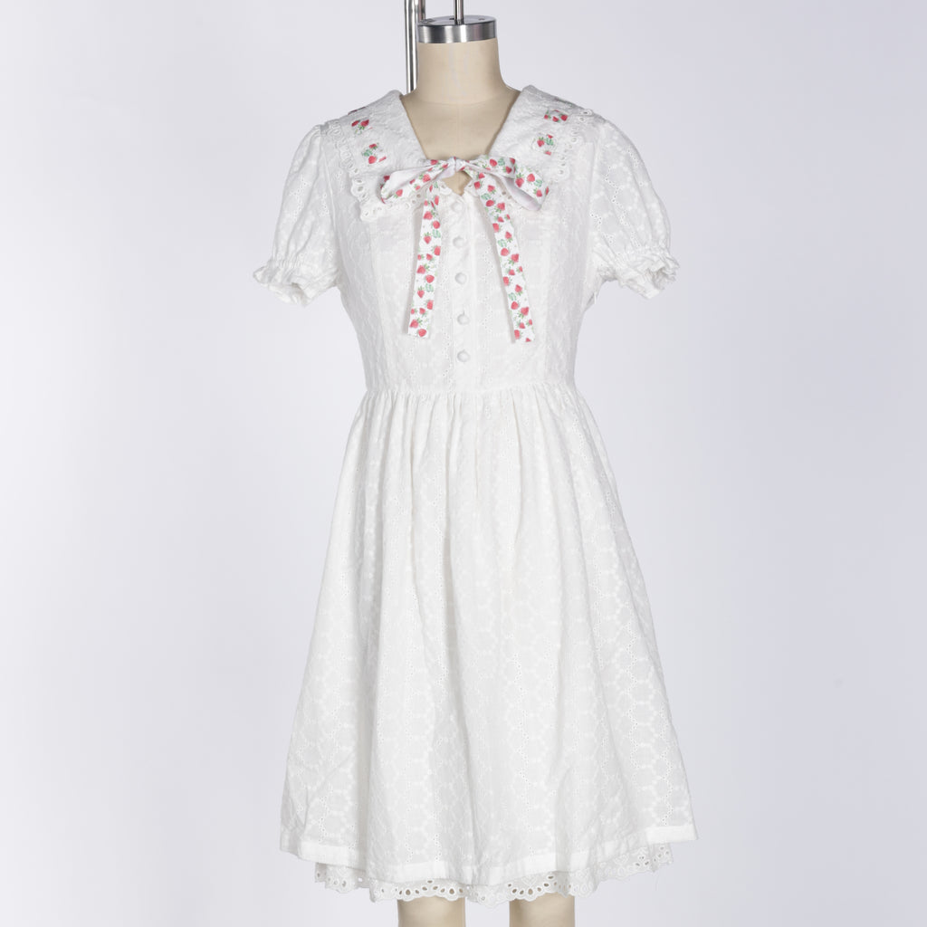 Abito "Strawberry Picnic" – Design Originale Siemgirl | Cotone | Preordine