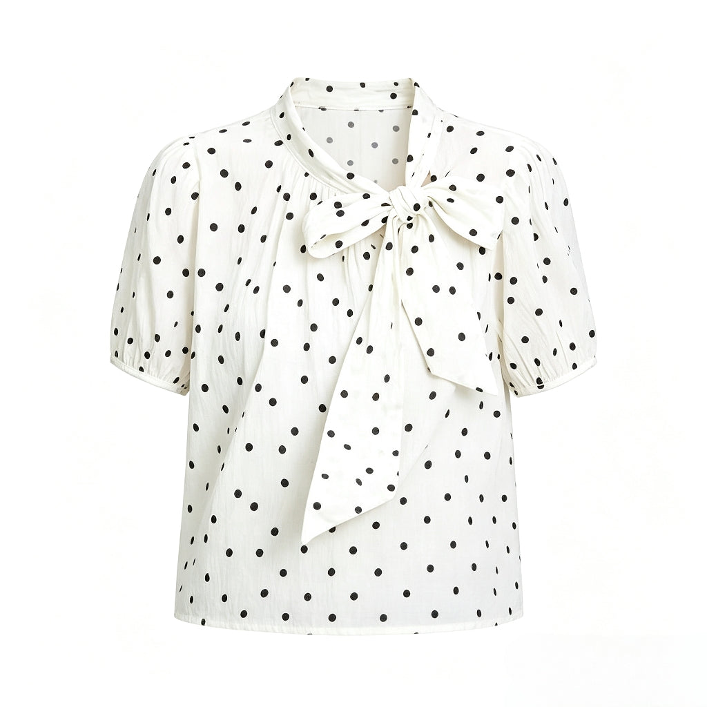 Blusa Casual Lolita "Polka Ribbon" – Esclusiva Siemgirl