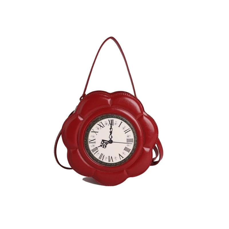 Borsa Orologio Vintage – Handbag Fiore "Time Blossom"