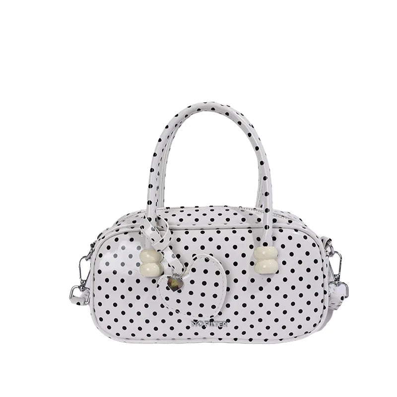 Borsetta Vintage a Pois – Daily Kawaii Handbag con Tracolla
