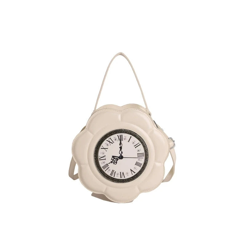 Borsa Orologio Vintage – Handbag Fiore "Time Blossom"