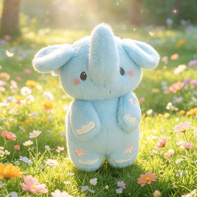Elefantino Plush Companion – Peluche da Collezione e Compagno di Avventure (23 cm)