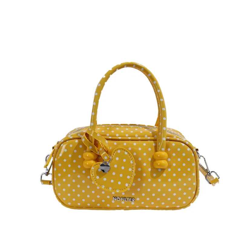 Borsetta Vintage a Pois – Daily Kawaii Handbag con Tracolla