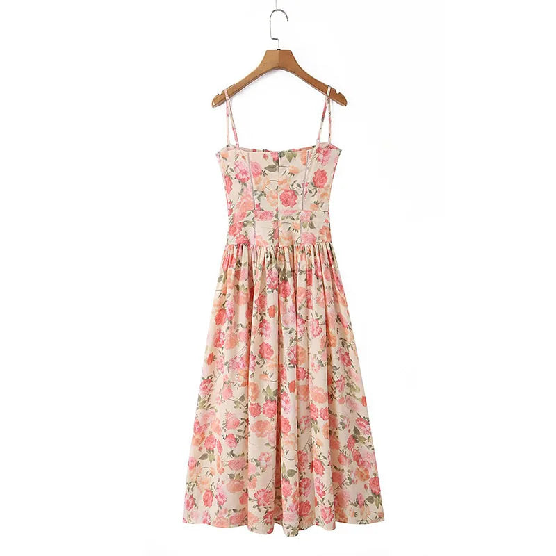 Rosé Garden Dress™ – Abito Casual Lolita Floreale