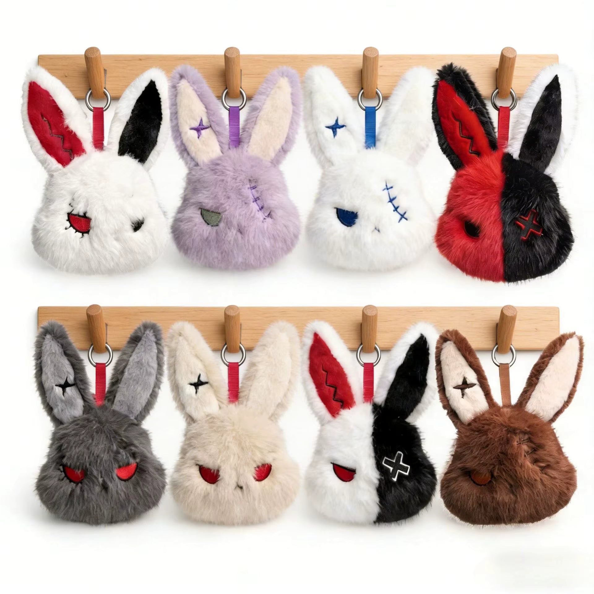 Portachiavi Coniglietto in Peluche – Bag Charm Kawaii &amp; Gothic