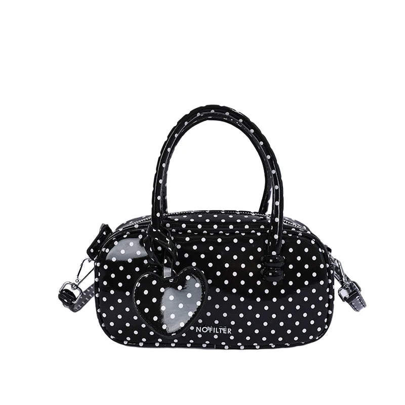 Borsetta Vintage a Pois – Daily Kawaii Handbag con Tracolla
