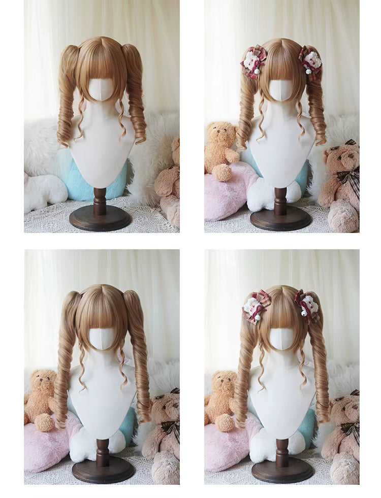 Parrucca Lolita Premium “Twin Roll” – Doppia Ponytail con Boccoli Definiti – Volume Elegante e Styling Professionale