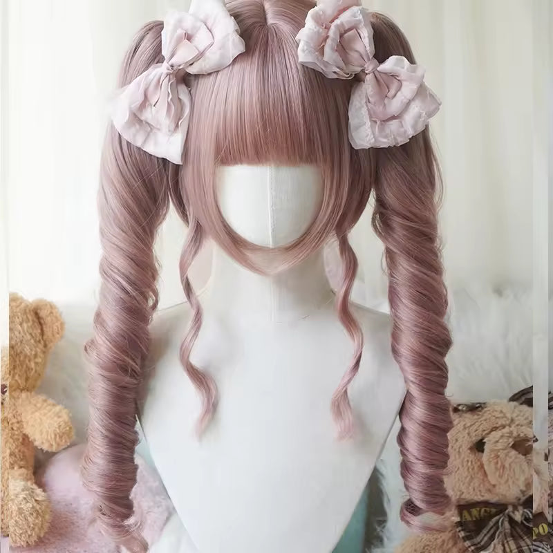 Parrucca Lolita Premium “Twin Roll” – Doppia Ponytail con Boccoli Definiti – Volume Elegante e Styling Professionale