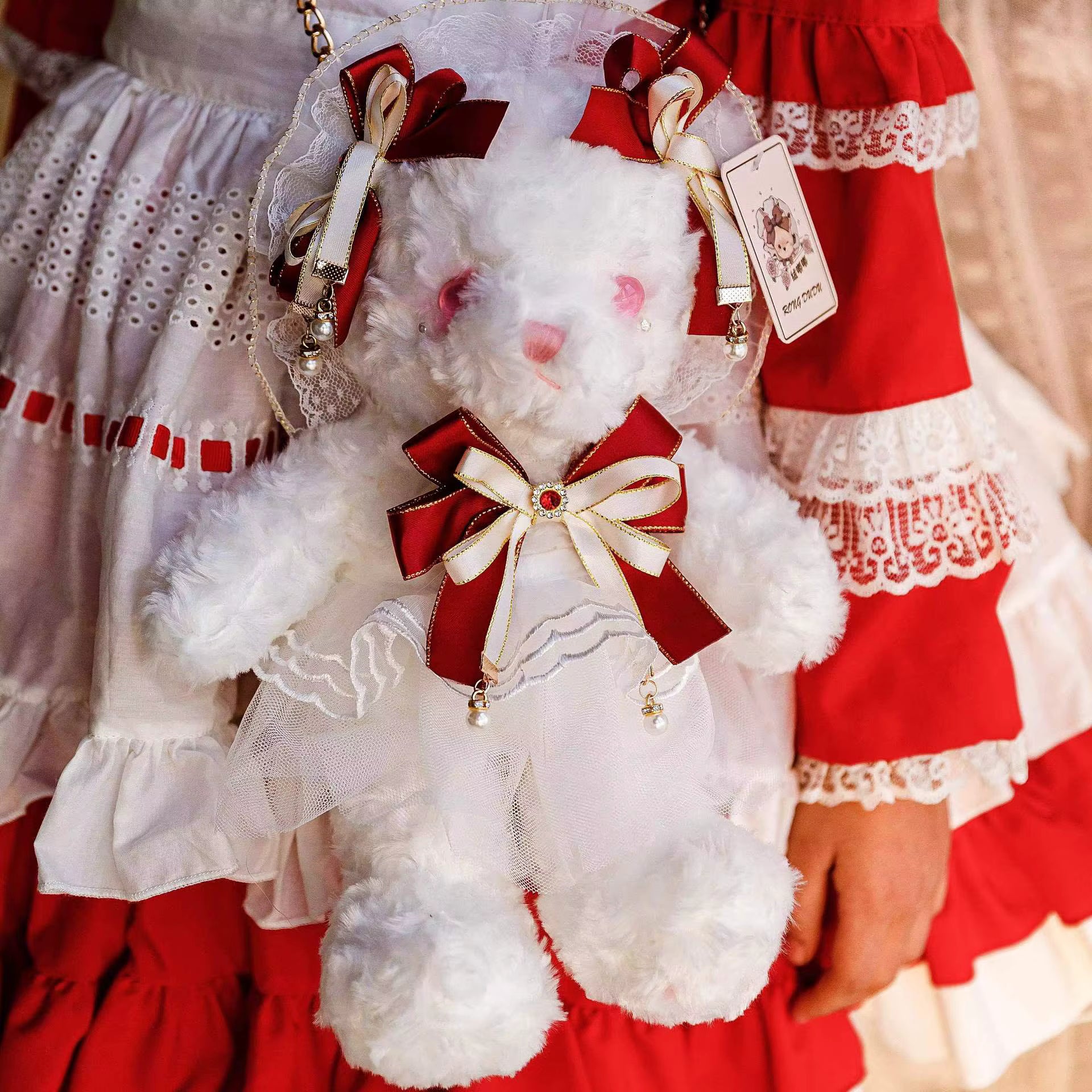 Bunny Carry Companion – Peluche Borsa Princess Lolita (30 cm)