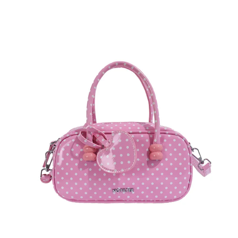 Borsetta Vintage a Pois – Daily Kawaii Handbag con Tracolla