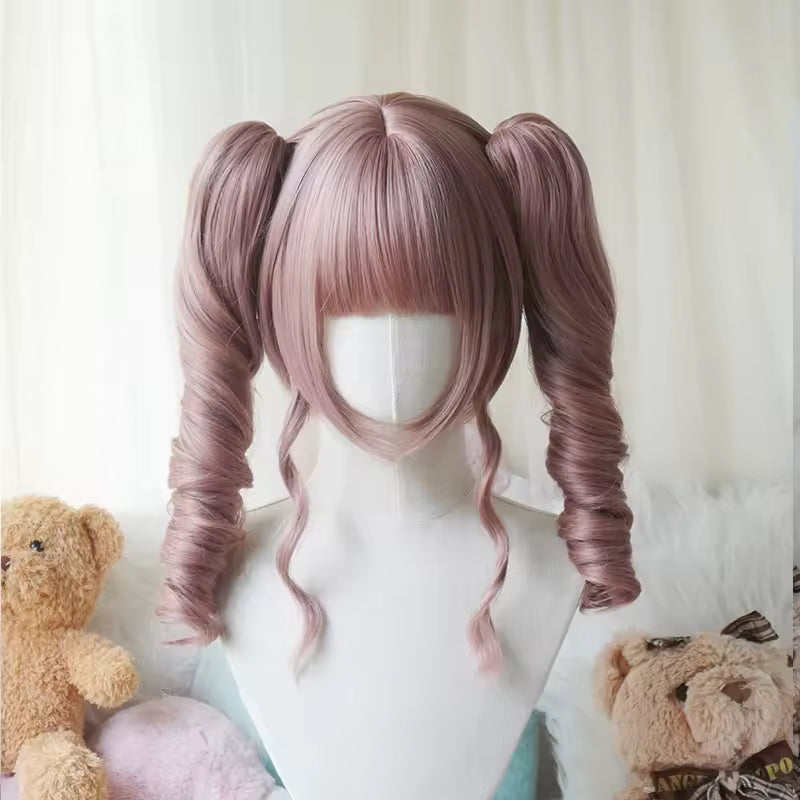Parrucca Lolita Premium “Twin Roll” – Doppia Ponytail con Boccoli Definiti – Volume Elegante e Styling Professionale