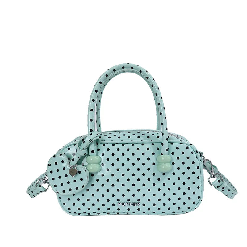 Borsetta Vintage a Pois – Daily Kawaii Handbag con Tracolla