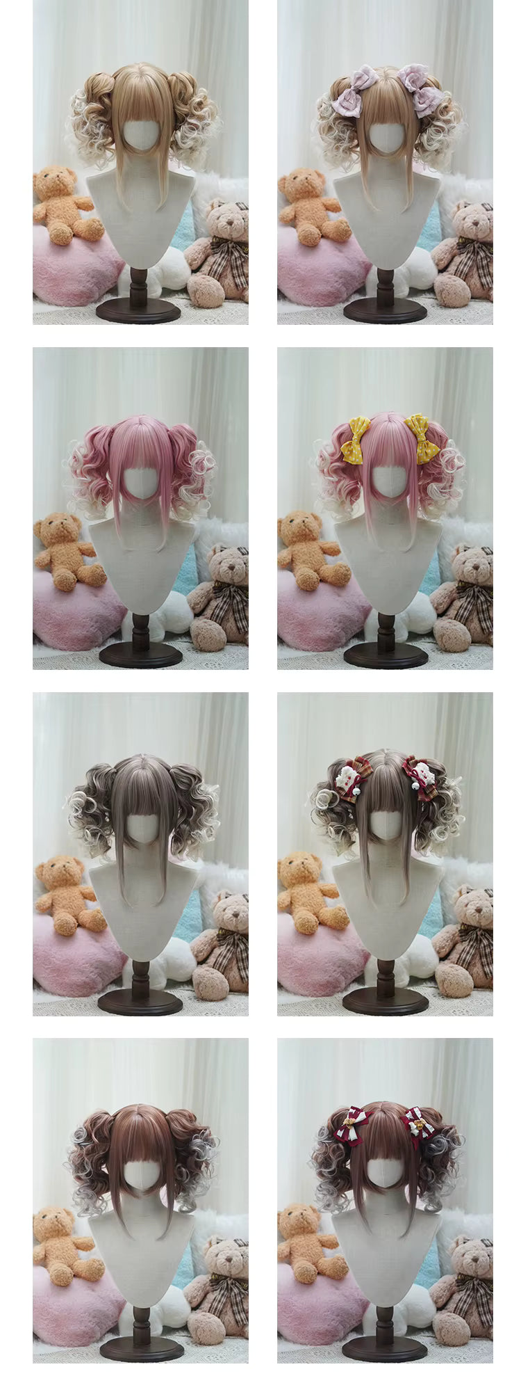 DreamTwirl Twin Tails – Parrucca Lolita Premium