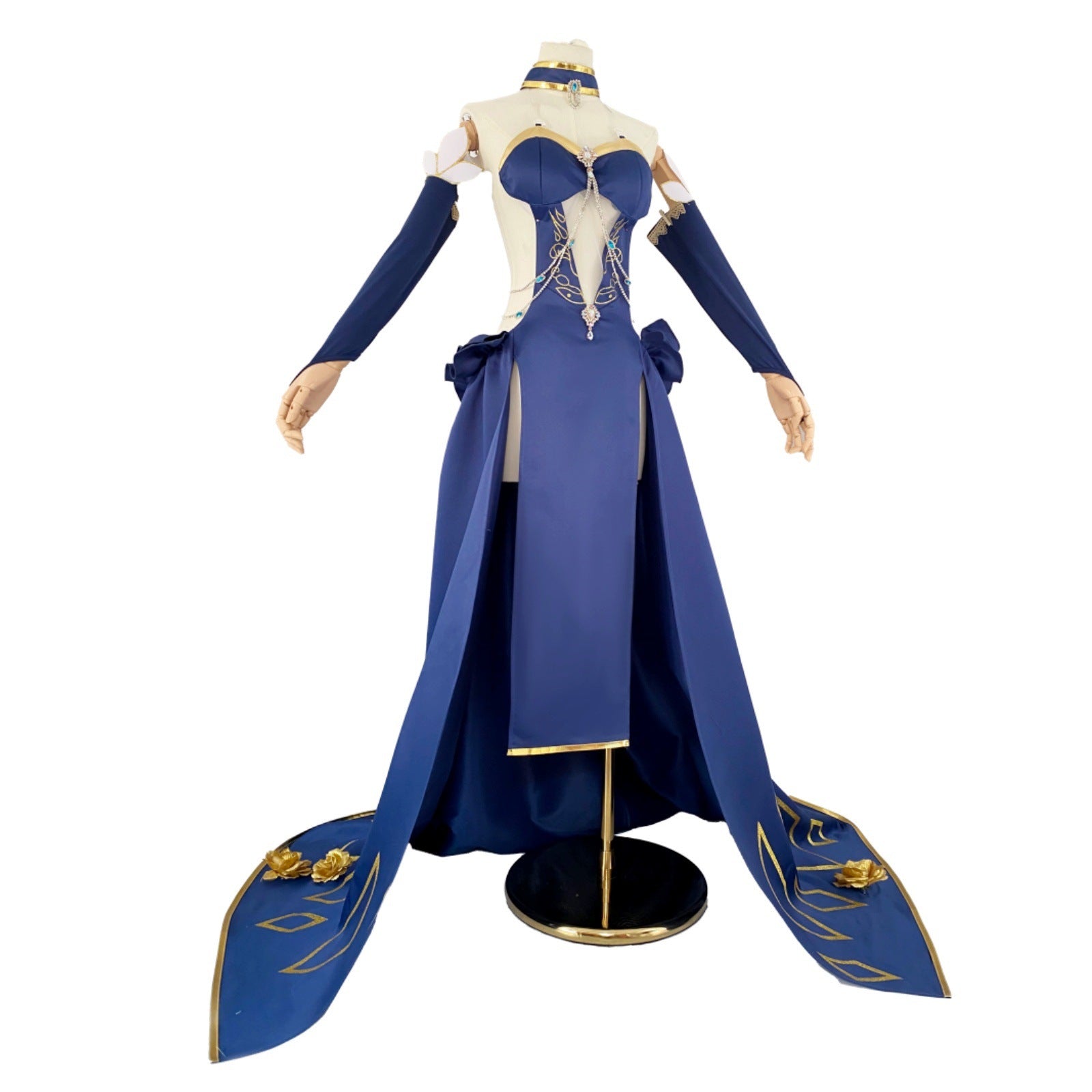 Costume Cosplay CC – Abito Cerimoniale Blu | Disponibile con Parrucca