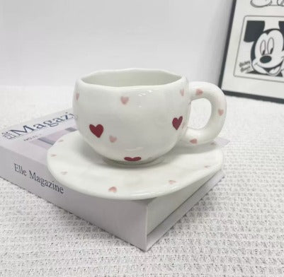 Sweet Aesthetic Cups – Tazze in Ceramica 300ml con Piattino (Collezione Cute) - accessori Lolita