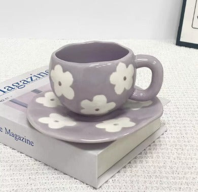 Sweet Aesthetic Cups – Tazze in Ceramica 300ml con Piattino (Collezione Cute) - accessori Lolita
