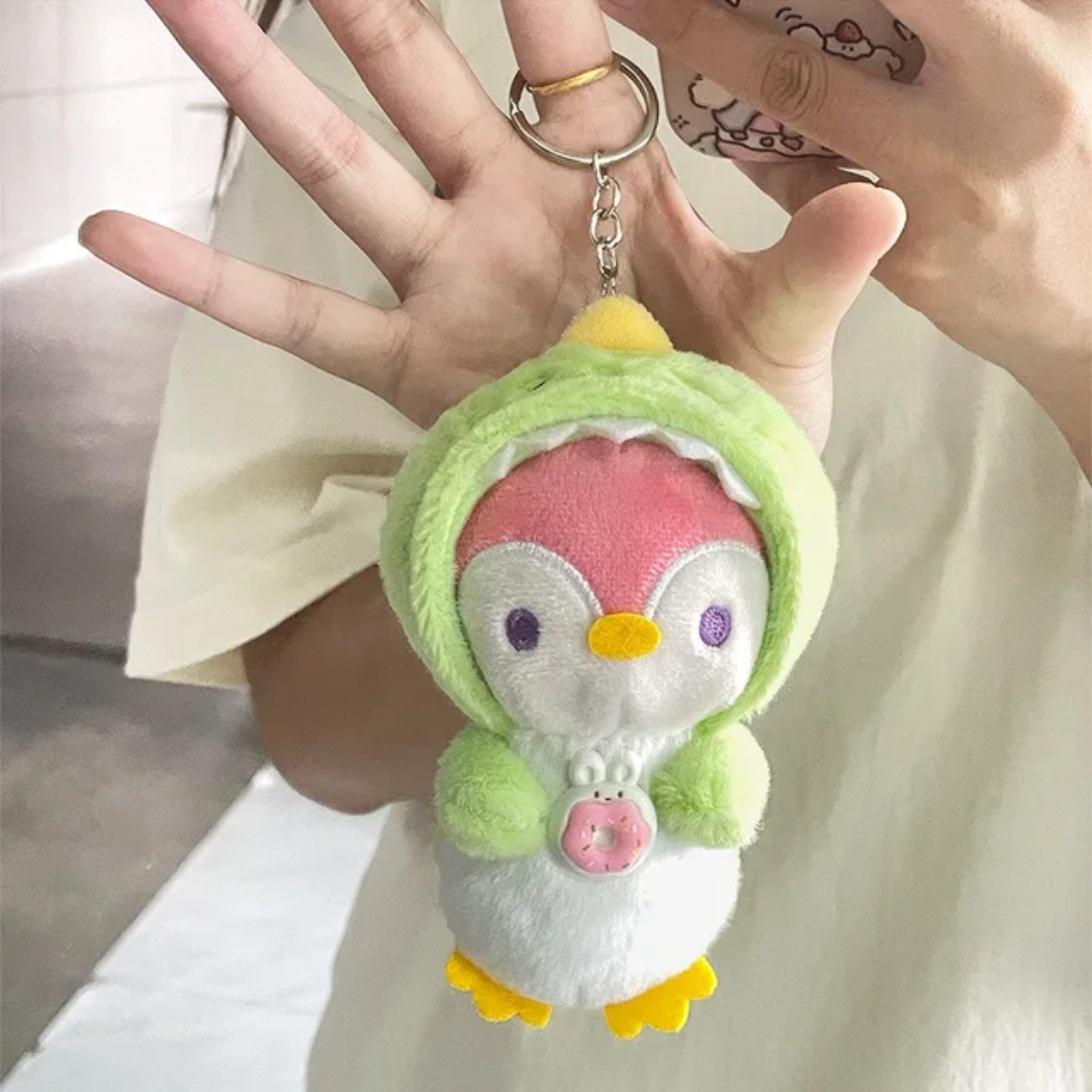 Portachiavi Peluche “Cosy Penguin” – 16cm Cute Plush Keychain
