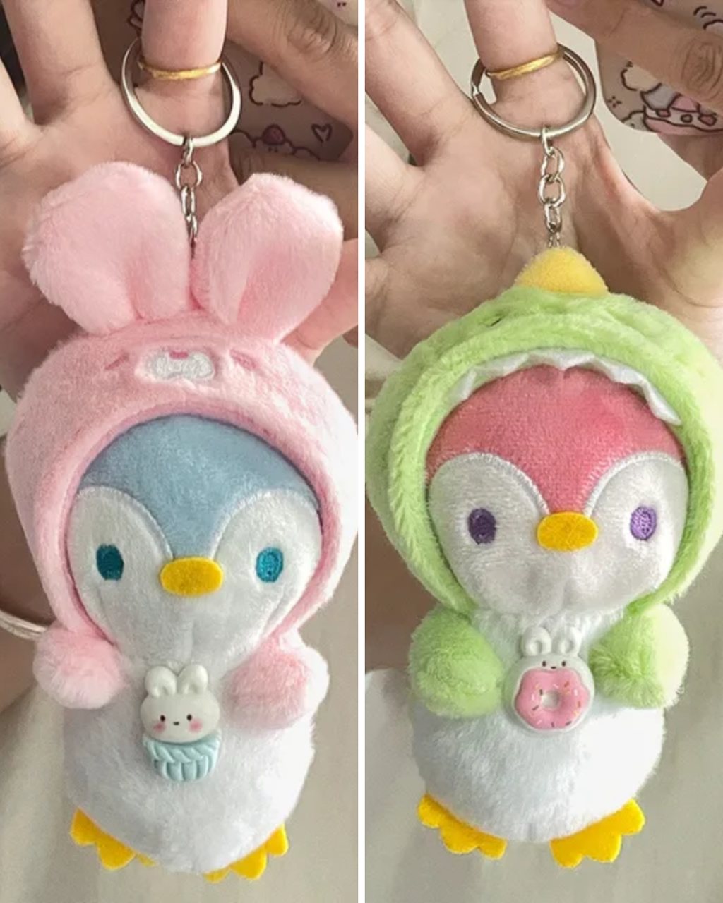 Portachiavi Peluche “Cosy Penguin” – 16cm Cute Plush Keychain