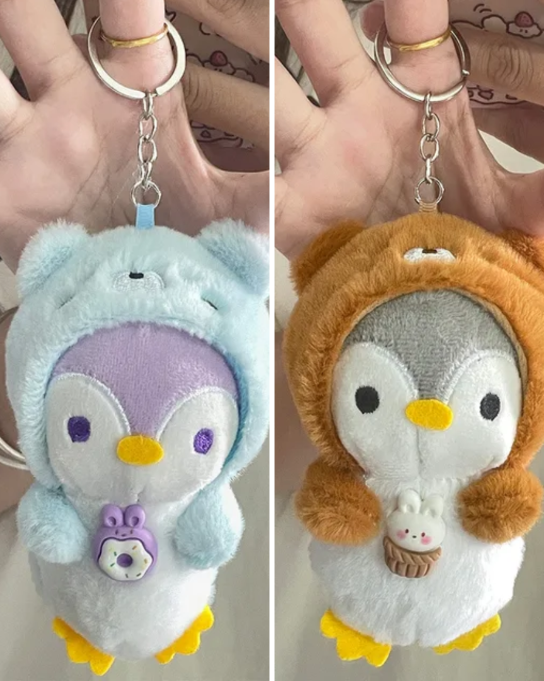 Portachiavi Peluche “Cosy Penguin” – 16cm Cute Plush Keychain