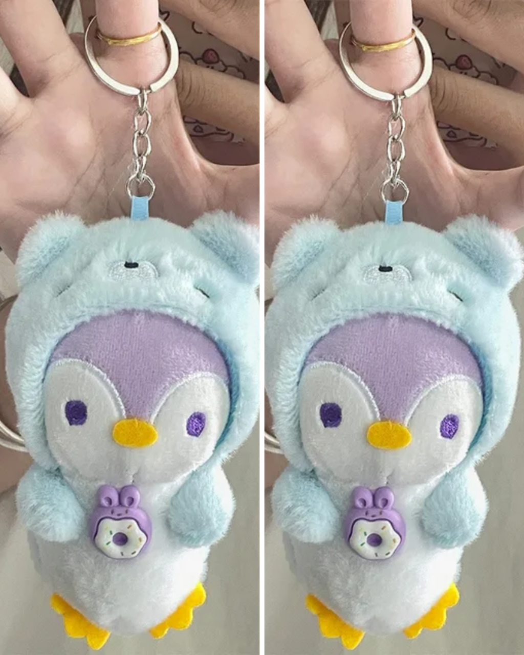 Portachiavi Peluche “Cosy Penguin” – 16cm Cute Plush Keychain