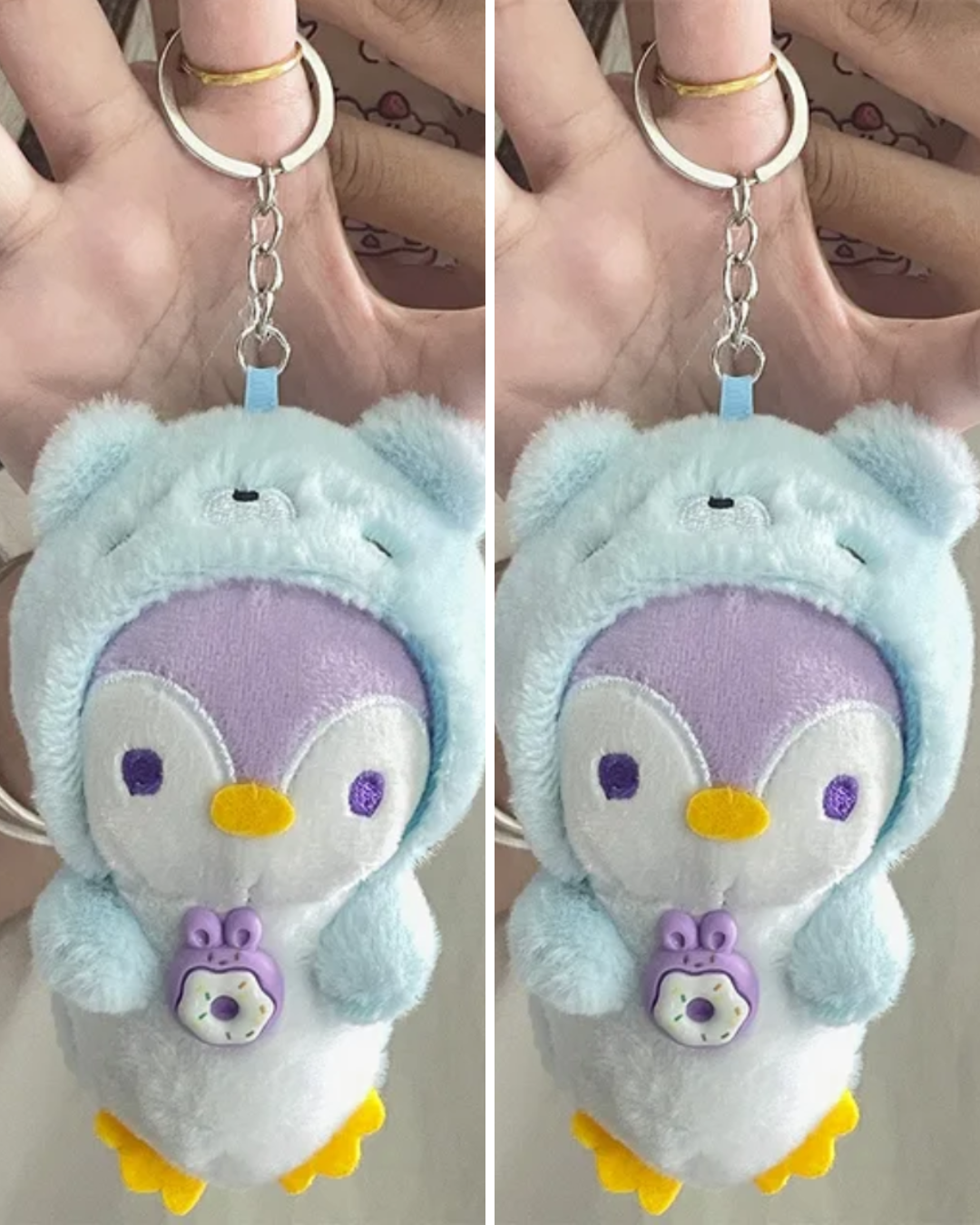 Portachiavi Peluche “Cosy Penguin” – 16cm Cute Plush Keychain