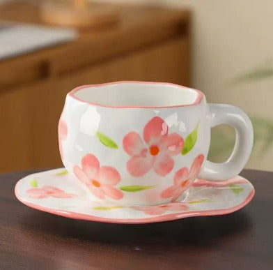 Sweet Aesthetic Cups – Tazze in Ceramica 300ml con Piattino (Collezione Cute) - accessori Lolita