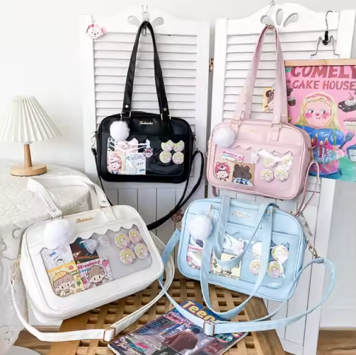ITA Bag Kawaii – Borsa da Collezione con Finestra Trasparente