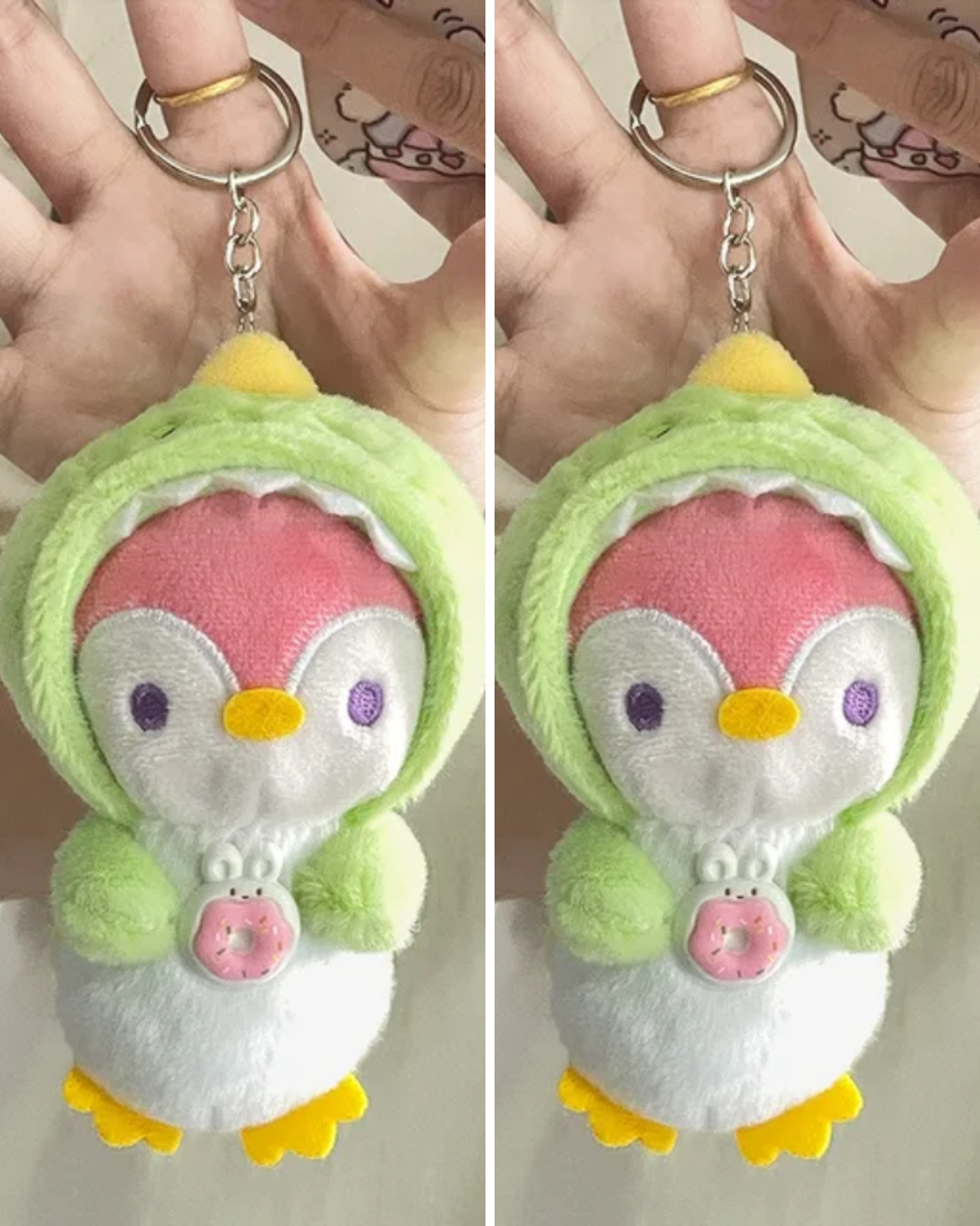 Portachiavi Peluche “Cosy Penguin” – 16cm Cute Plush Keychain