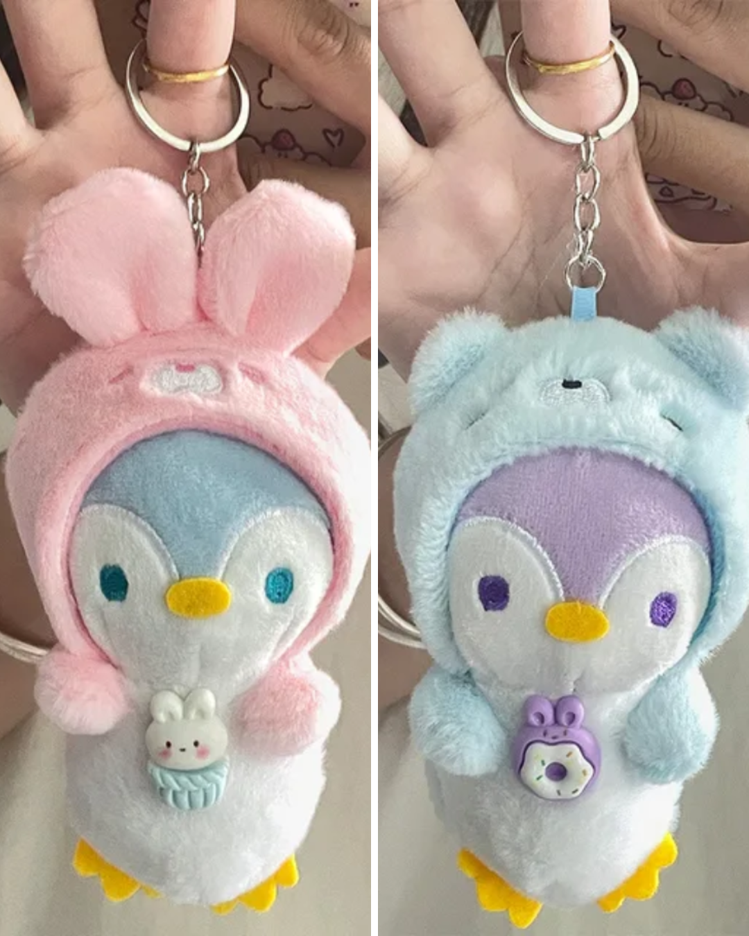 Portachiavi Peluche “Cosy Penguin” – 16cm Cute Plush Keychain
