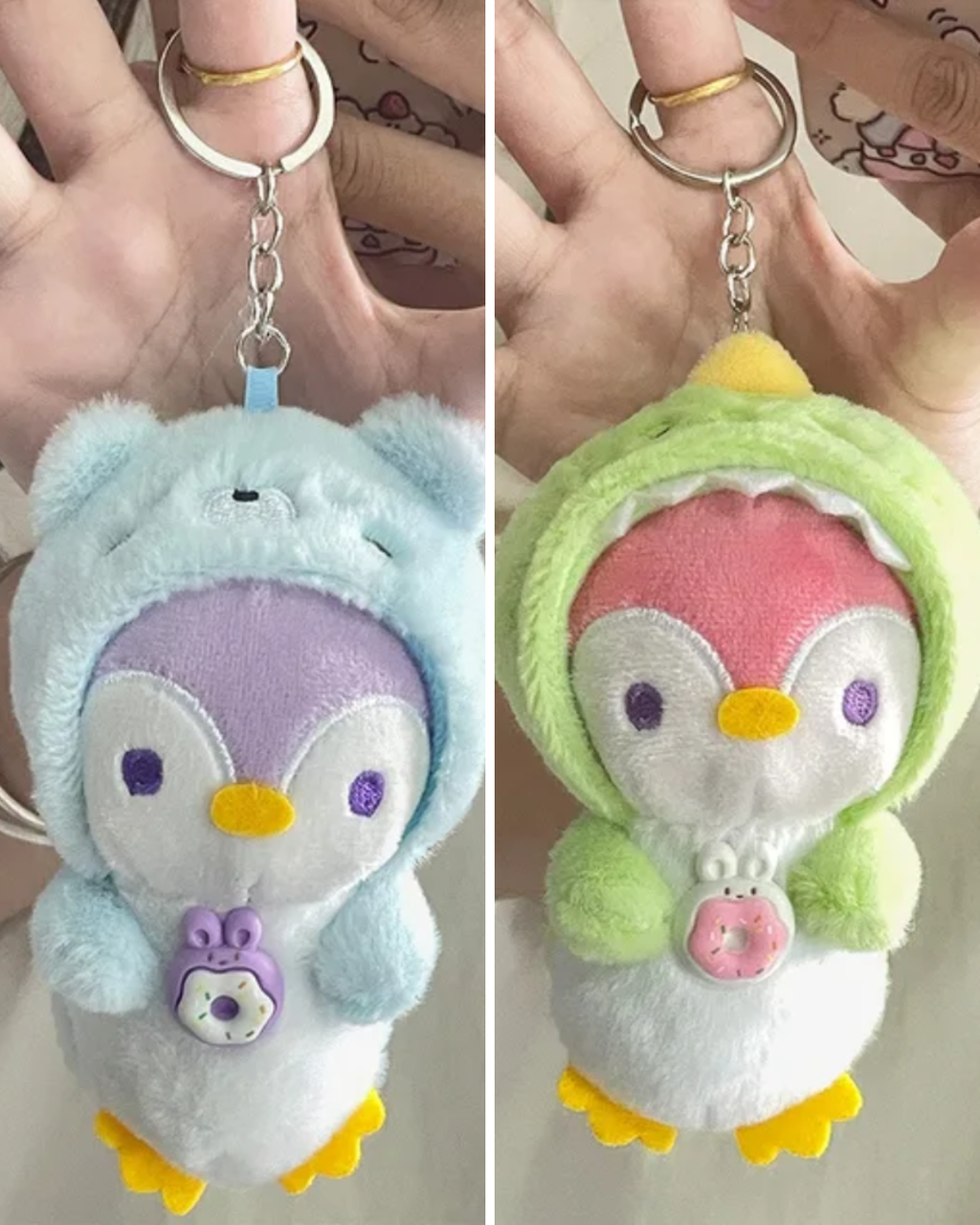 Portachiavi Peluche “Cosy Penguin” – 16cm Cute Plush Keychain