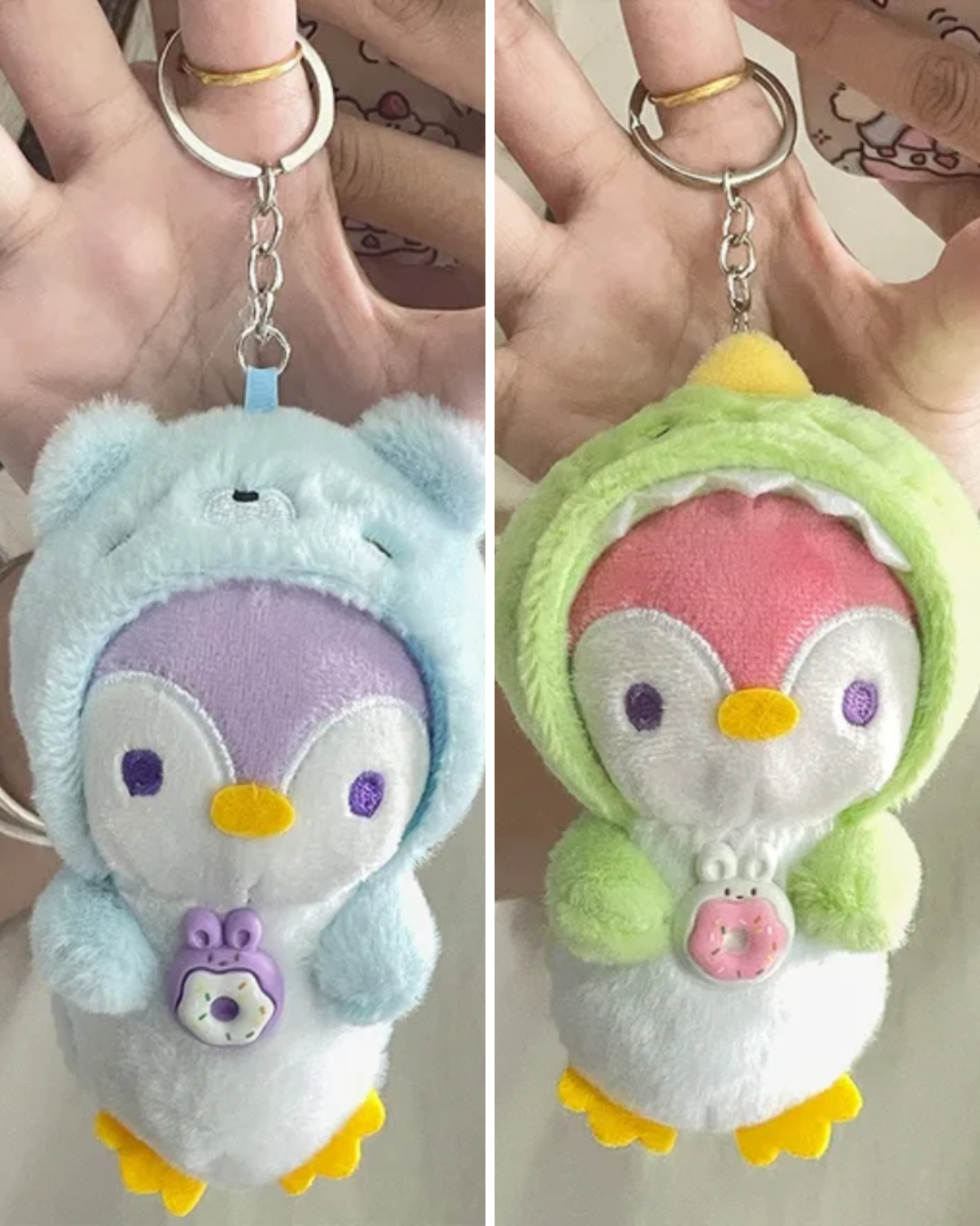 Portachiavi Peluche “Cosy Penguin” – 16cm Cute Plush Keychain