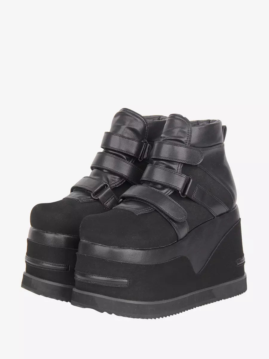 Dark Pulse Platform Boots – Scarpe Punk Lolita con Platform Chunky