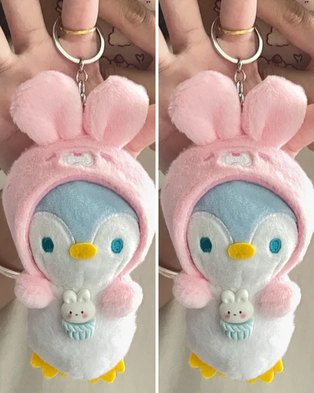 Portachiavi Peluche “Cosy Penguin” – 16cm Cute Plush Keychain