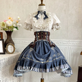 Travel in Time – Set Lolita Steampunk 3 Pezzi (Camicia + Corsetto + Gonna)