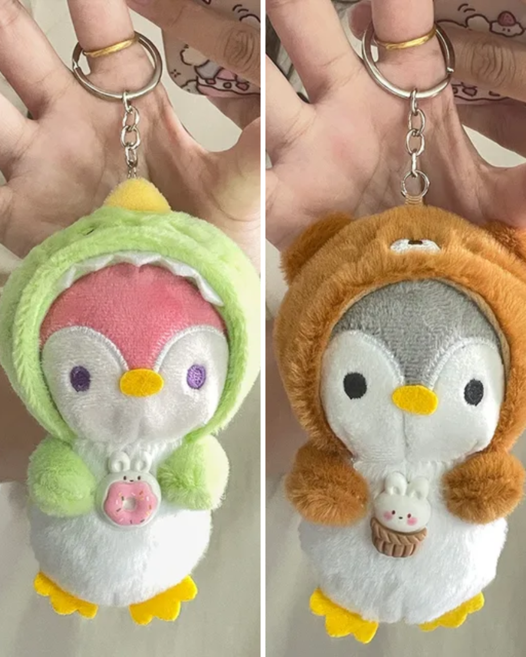 Portachiavi Peluche “Cosy Penguin” – 16cm Cute Plush Keychain