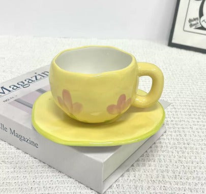 Sweet Aesthetic Cups – Tazze in Ceramica 300ml con Piattino (Collezione Cute) - accessori Lolita