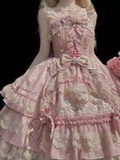 Jumperskirt Lolita "Royal Lace Dream" – Abito Principessa con Fiocchi e Ricami